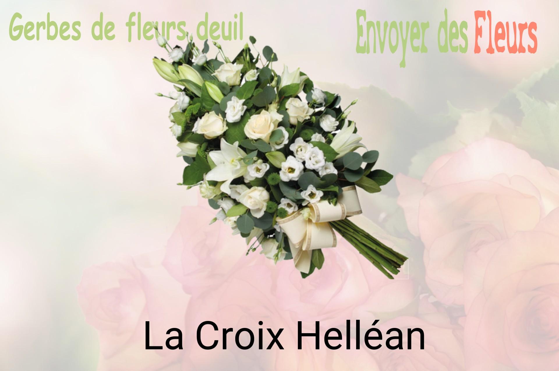 Gerbe de fleurs de deuil livrée à La Croix-Helléan